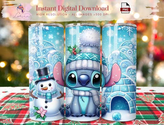 Discover Christmas Cartoon 20oz Tumbler Wrap ~ Skinny Tumbler Wrap ~ WInter Vibes ~ Tumbler Printable Design ~ Digital Download ~ Sublimation Design