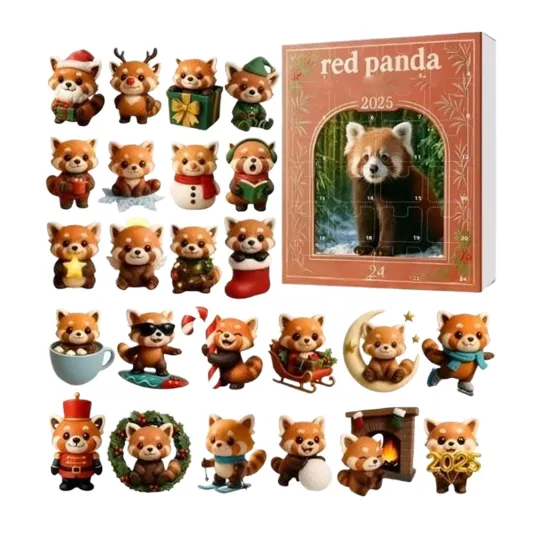 Discover Little Raccoon's Arrival Date Advent Calendar, 2025 Christmas 24-Day 2D Acrylic Decor