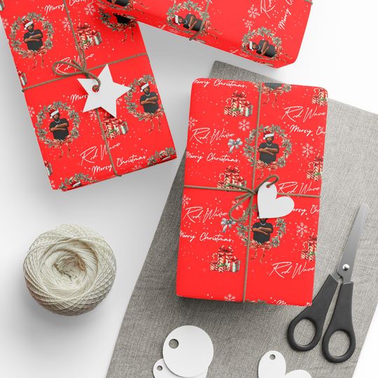 Discover Rod Wave Christmas Wrapping Paper - Holiday Gift Wrap for Music Fans, Unique Xmas Present Packaging, Festive Paper Sheets, Decorative