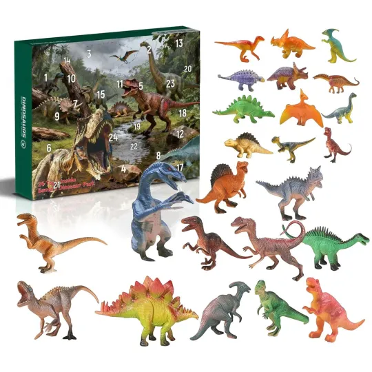 Jurassic Park Christmas Dinosaur Advent Calendar 2025, 24 Days Acrylic