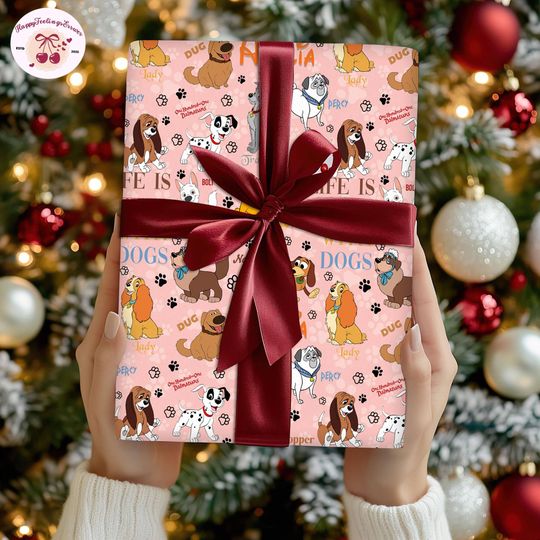 Discover Disneyland Custom Name Donald Wrapping Paper, Mickey And Friends Wrapping, Donald Duck Gifts Paper, 2025 Family Matching Christmas Wrapping