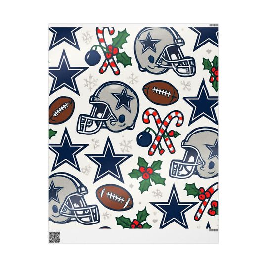 Discover Your favorite team Wrapping Paper, Gift Wrap for Football Fans, Sports Themed Holiday Present Decoration, Team Logo Design, Celebration
