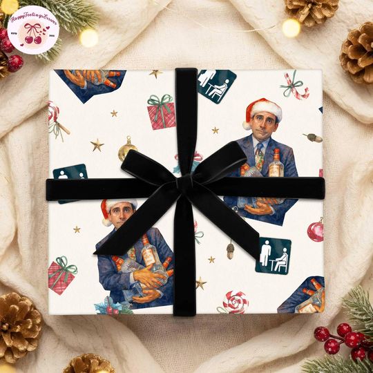 Discover The Office Michael Scott Wrapping Paper Gifts, Christmas Movie Quotes Wrapping Gifts, Christmas Party Michael Scott Paper Wrapping 2025