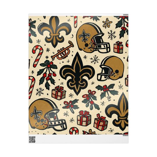 Discover Saints Fan Wrapping Papers, New Orleans Gift Wrap, Football Team Present Packaging, Sports Fan Birthday Supplies, Who Dat Celebration Decor