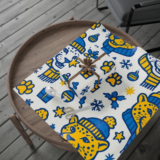 Wrapping Papers, Jags Swag Gift Wrap, College Team Spirit Accessories, Game Day Decor, Fan Party Supplies, Birthday Present