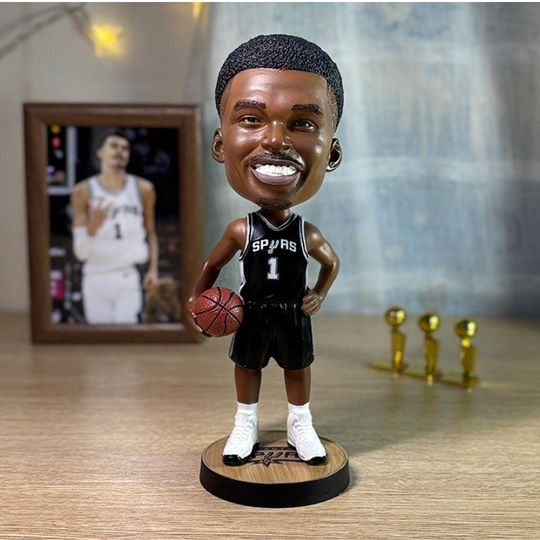 Discover Victor Wembanyama "Wemby" Spurs NBA Bobblehead Christmas Gift  Iconic Shaking Head Action Figures  Premium Resin Birthday Gift for Him