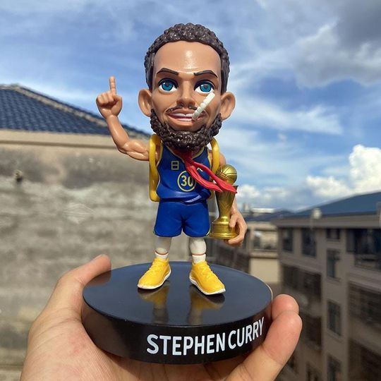 Stephen Curry Warriors NBA Figure Bobblehead, Christmas Gift, Gift for Men
