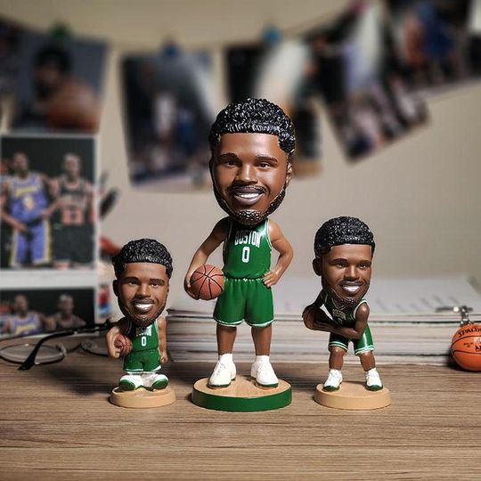 Discover Jayson Tatum Celtics NBA Bobblehead Christmas Gift  Iconic Shaking Head Action Figures  Premium Resin Birthday Gift for Him
