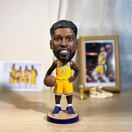 Discover Anthony Davis Lakers NBA Bobblehead Gift Set 20cm Christmas Gift  Iconic Shaking Head Kit  Premium Resin Birthday Gift for Men