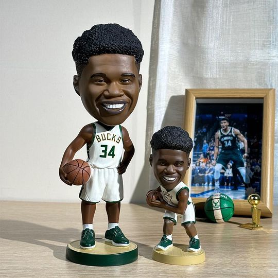 Discover Giannis Antetoko Bucks NBA Bobblehead Collection  Iconic Shakable Christmas Gift Set  Premium Resin Birthday Gift for Him