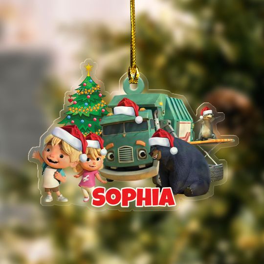 Discover Personalized Trash Truck Ornament,Trash Truck Christmas Ornament,Kids Christmas 2025 Ornament,Trash Truck 2025 Christmas Ornament AE1O287