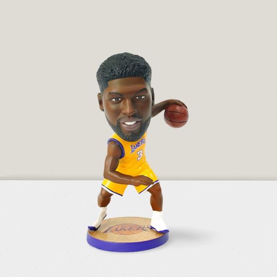 Discover Anthony Davis LA Lakers NBA Bobblehead Gift Set 12cm Christmas Gift  Iconic Shakable Head Kit  Premium Resin Retirement Gift for Men