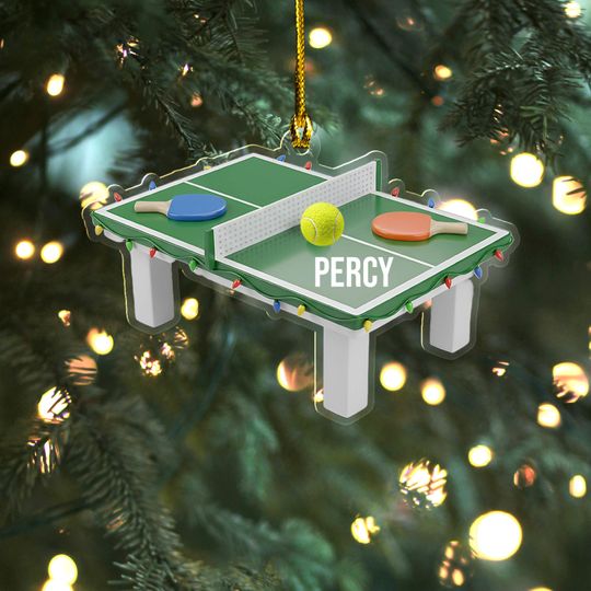 Discover Personalized Table Tennis Ornament, Ping Pong Car Ornament, Ping Pong Christmas Ornament, Ping Pong Xmas Ornament Lovers Gift UN5A29