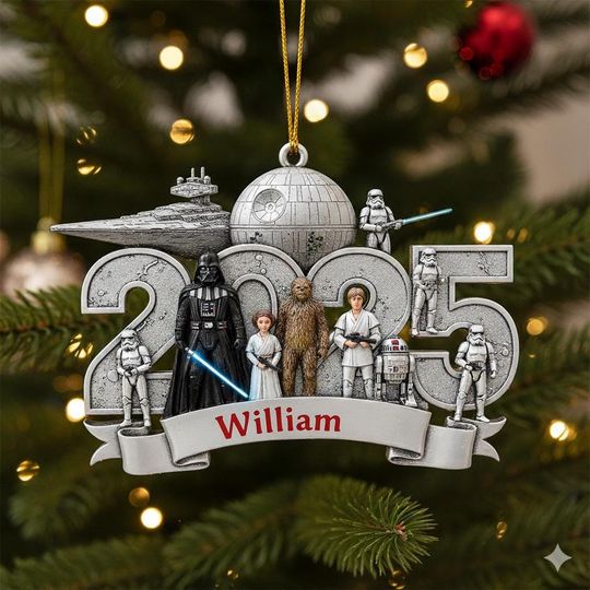 Discover Personalized Star Wars Disney Christmas Ornament Keychain/Galaxy's Edge Family Christmas Hanging Decor/Star Wars Christmas Gifts OLIN246