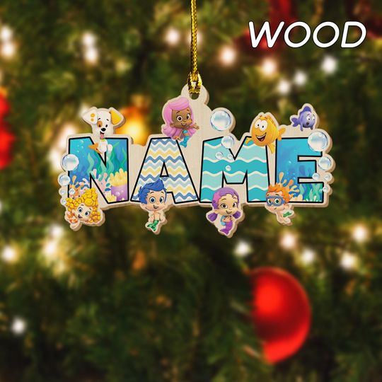 Discover Custom Bubble Guppies Ornament, Cartoon Ornament, Birthday Gift, Christmas Gift, Bubble Guppies Boy UM5C12