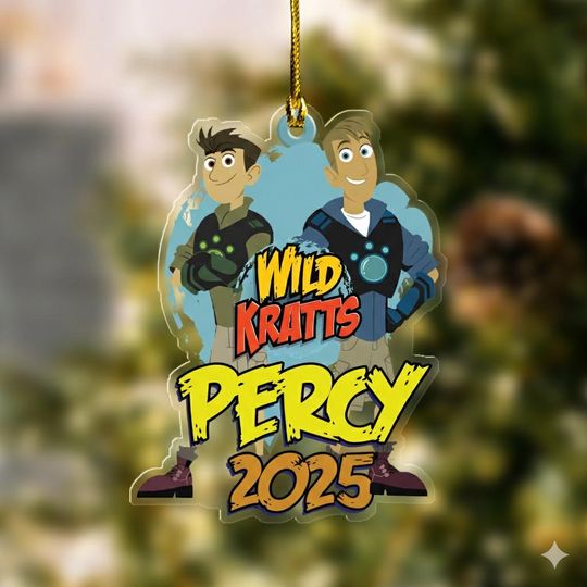 Discover Custom Name Wild Kratts Christmas Acrylic Ornament, Wild Kratts 2025 Ornament