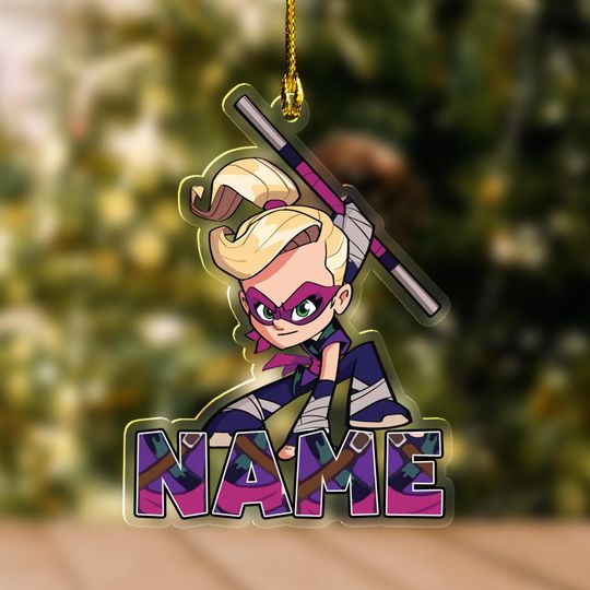 Discover Personalized Ninja Kidz Ornament, Ninja Kidz Christmas Ornament, Baby Girl Ninja Kidz Christmas Ornament, Ninja Kidz Ornament SSBRL3W01