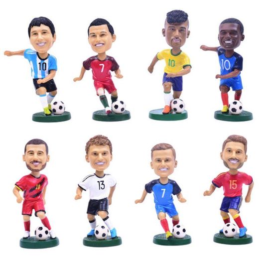 Discover FIFA World Cup Soccer Bobblehead Neymar Messi Ronaldo Mbappe Müller, Christmas Gift, Gift for Men