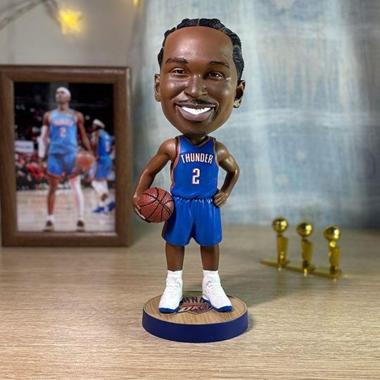Shai Gilgeous-Alexander Thunder NBA Bobblehead, Christmas Gift, Gift for Men