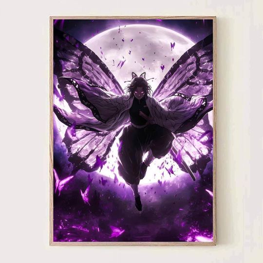 Kochou Shinobu Demon Anime Vertical Poster Art Print