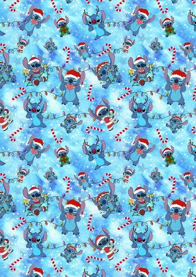 Discover DISNEY STITCH Christmas Wrapping Paper - Disney Lilo and Stitch Gift Wrap - Stitch and Angel Wrapping Paper - Disney Stitch Christmas - D7