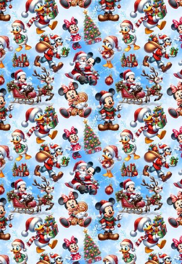 Discover MICKEY MOUSE Christmas Wrapping Paper - Disney Christmas Gift Wrap - Mickey Mouse Wrapping Paper - Minnie Mouse - Donald Duck - Goofy - D2