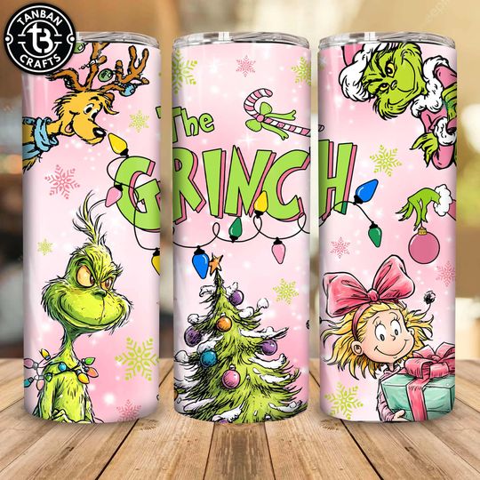 Discover Christmas Green Guy 20oz Tumbler Wrap Png, Christmas Movies Friends 20oz Tumbler Png, 90's Movie Christmas Character 20oz Tumbler Design