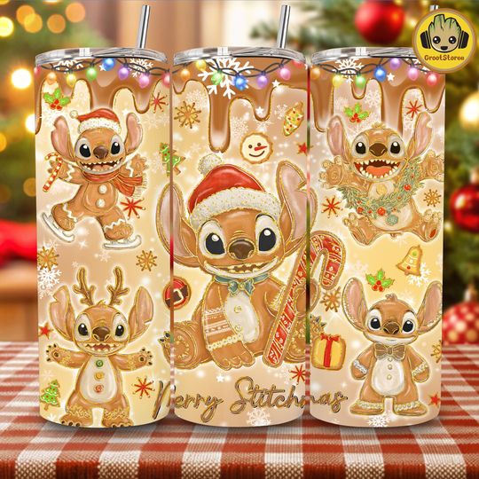 Discover Funny Christmas Tumbler PNG, Cute Cartoon Friends Holiday Design, Retro Christmas Mean Guy 20oz Skinny Tumbler Wrap, Trendy Xmas Tumbler PNG