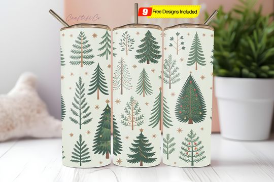 Discover Christmas Tree 20 oz Skinny Tumbler Sublimation Design, Merry Christmas 20oz Tumbler  , Christmas Straight and Taper Tumbler Wrap