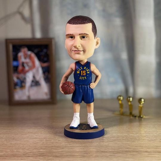Discover Nikola Jokic Nuggets NBA Bobblehead Gift