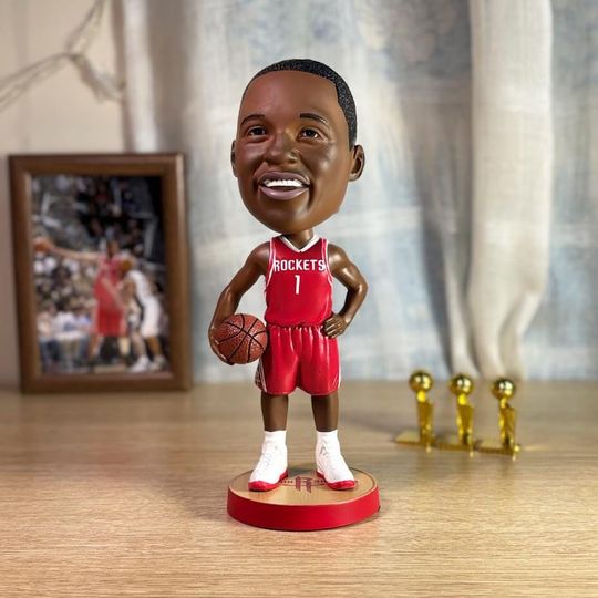 Discover Tracy McGrady T-Mac Houston Rockets NBA Bobblehead Gift