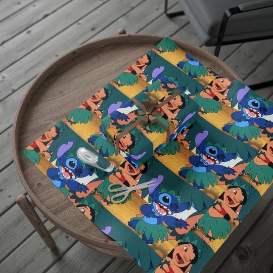 Discover Wrapping Papers, Lilo & stitch holiday Christmas birthdays Disney gift wrap roll