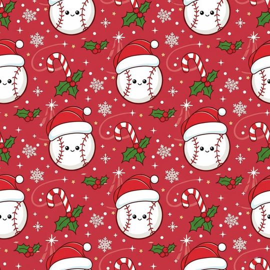 Discover Softball Christmas Wrapping Paper: Festive Holiday Sports Theme
