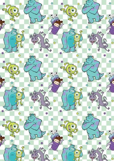 Discover MONSTERS INC Birthday Wrapping Paper - Disney's Monsters Inc Birthday Gift Wrap - Mike Wazowski - Boo - Sully - Monsters Inc Birthday Wrap