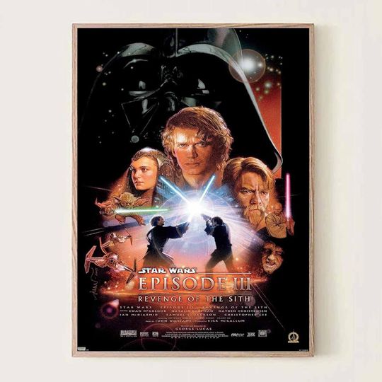 Discover Star Galaxy Saga Poster: Sci-Fi Movie Print (Episode III Style)