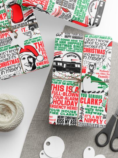 Discover Christmas Movie Wrapping Paper: Festive Holiday Film Gift Wrap
