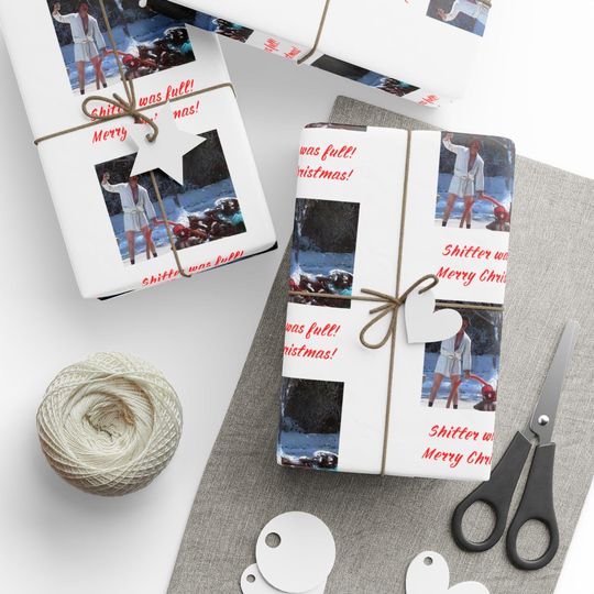 Discover National Lampoon's Christmas Vacation "Shitter's Full" Wrapping Papers