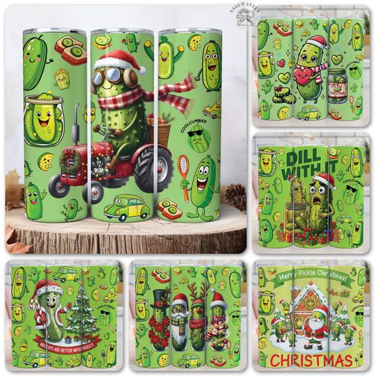 Discover 20+ Christmas 2026  20oz Tumbler Wrap  Bundle, Pickle Christmas Tumbler, Funny Christmas Tumbler, Cucumbers Tumbler, Santa Hat Tumbler