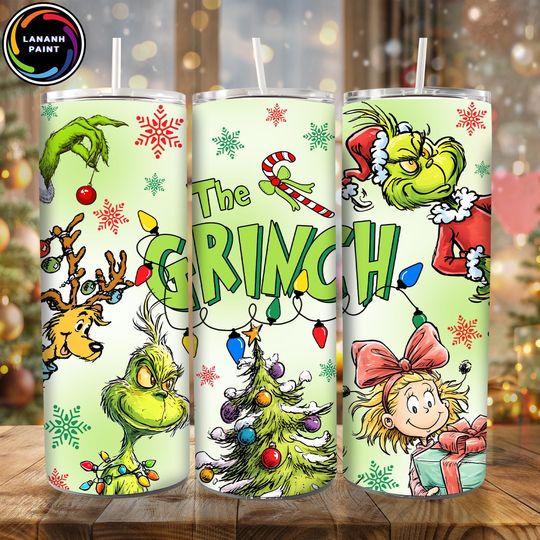 Discover Retro Christmas Tumbler Wrap  , Greenmas 20oz Skinny Design, My Day Holiday Tumbler Art, Christmas Movie Printable Wrap for 20oz Cups