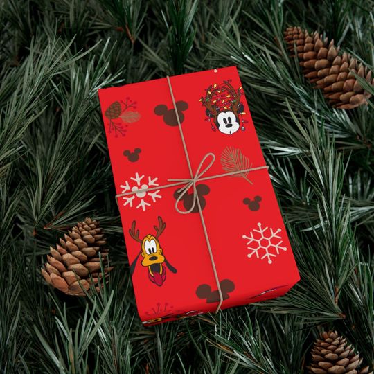 Discover Disney Christmas Gift Wrapping Paper