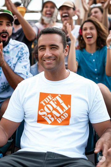 Discover Softball Dad T-Shirt Home Depot Inspired Game Day Apparel