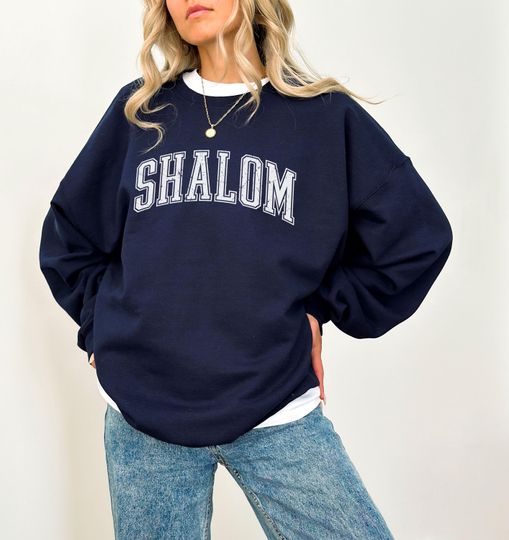 Discover Shalom Sweatshirt Hebrew Shirt Shalom Shirt Jewish Sweater Jewish Shirt Israel Shirt Jewish Gift Hebrew Shirt Israeli Shirt Proud