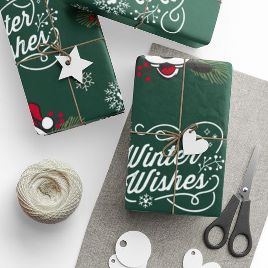 Discover Christmas Mickey Mouse wrapping paper, Winter Wishes holiday gift wrap, Disney Christmas wrapping paper, festive wrapping paper