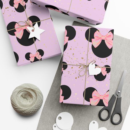 Discover Gift Wrap Papers | Minnie Mouse | Pink | Birthday | Christmas | Holiday