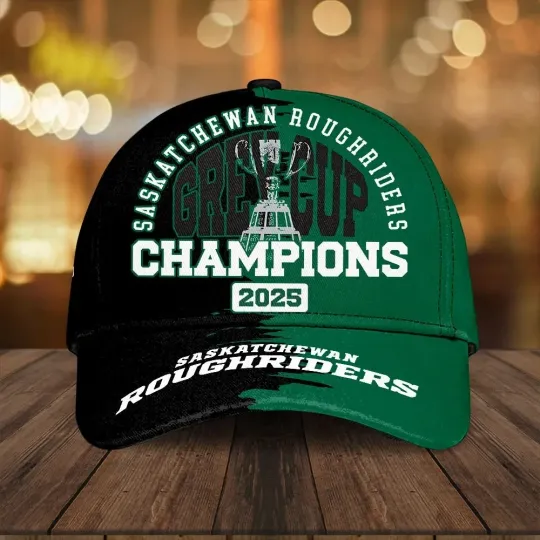 Saskatchewan Roughriders 2025 Grey Cup Champions Classic Cap