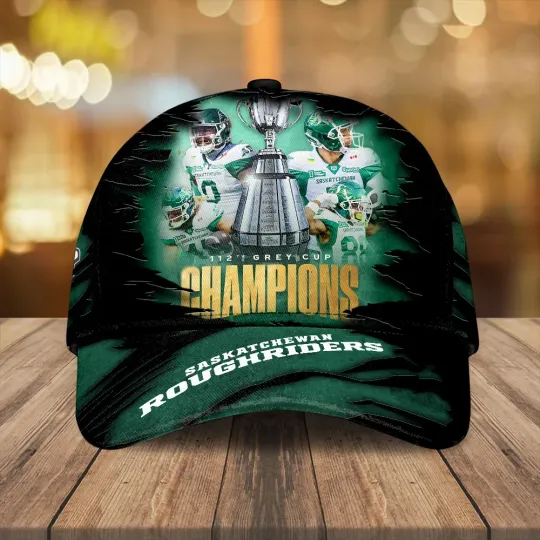 Discover Saskatchewan Roughriders 2025 Grey Cup Champions Classic Cap