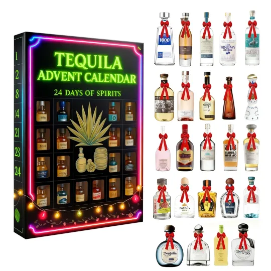 Discover Advent Calendar 2025 Christmas Decorations Gifts 2D Tequila for Men Dad Boy Teen