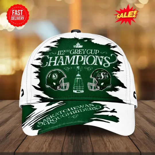 Discover Saskatchewan Roughrider 2025 Grey Cup Champions Classic Cap