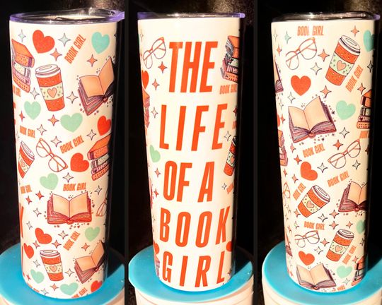 Discover Life of a Book Girl Tumbler - 20 oz Stainless Steel, Double Insulated
