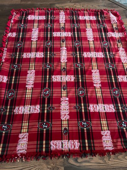 San Francisco 49ers Woven Hand Tied Woven Blanket Set